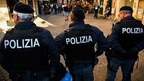 Des policiers à Rome, le 20 avril 2023