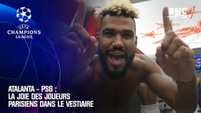Atalanta - PSG : La joie des joueurs parisiens dans le vestiaire