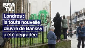 La toute nouvelle œuvre de Banksy a été dégradé à Londres 