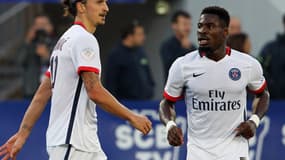 Zlatan Ibrahimovic et Serge Aurier