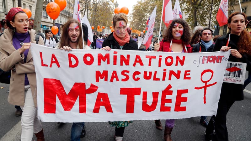 Manifestation organisée par le "Collectif du droit des femmes" le 22 novembre 2014, à Paris. (Photo d'illustration)