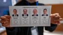 Bulletin de vote du premier tour de la présidentielle turque montrant les candidats, à Istanbul, le 14 mai 2023