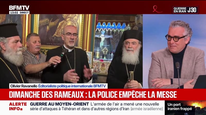 Dimanche des Rameaux: la police israélienne empêche le Patriarche latin de Jérusalem de célébrer la messe