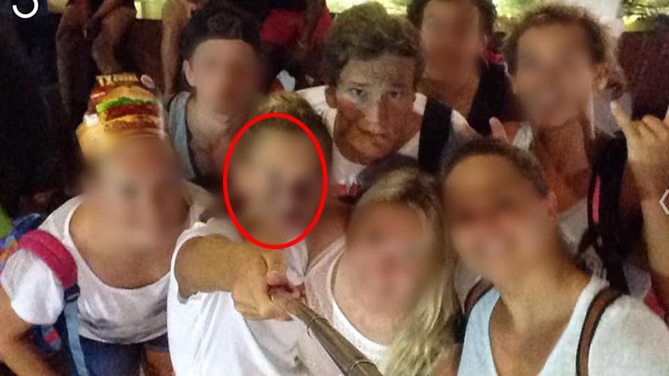 Une photo de Yannick Agnel et de la victime présumée, qui aurait été prise en Thaïlande en 2015