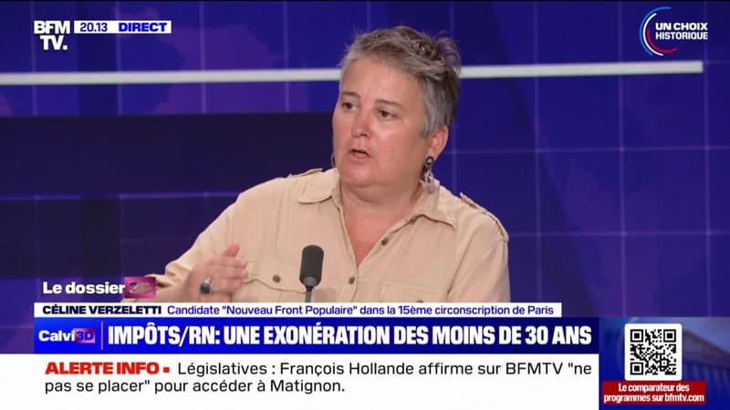 Céline Verzeletti, candidate Nouveau Front populaire à Paris: 