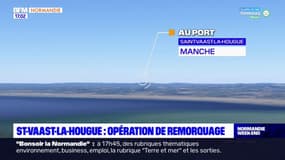 Manche: opération de remorquage à St-Vaast-la-Hougue