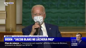 En visite à Kenosha, Joe Biden assure que Jacob Blake "ne lâchera pas"