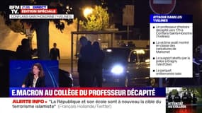Homme décapité à Conflans: Emmanuel Macron est sur place (2/2) - 16/10