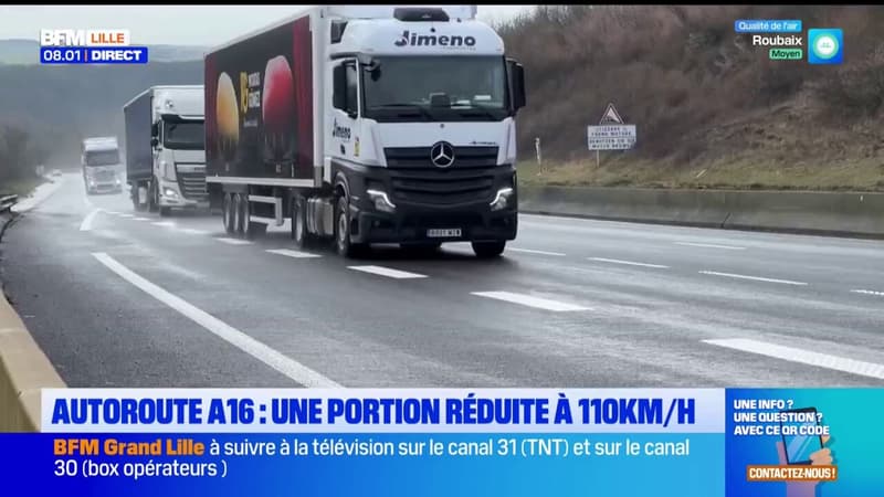 A16 : la portion à Wimille réduite à 110km/h