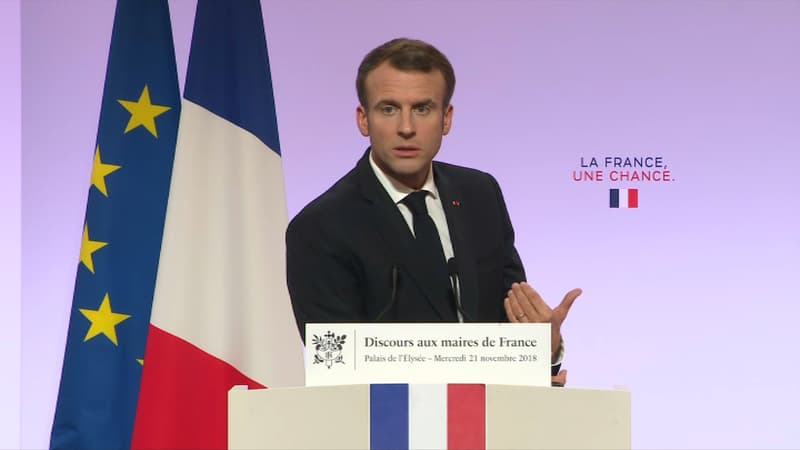 Emmanuel Macron ce mercredi soir à l'Elysée.