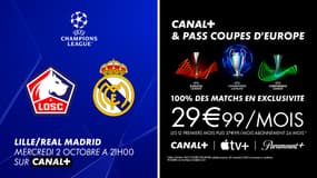 LOSC - Real Madrid : suivez le l’équipe lilloise en exclusivité sur CANAL+
