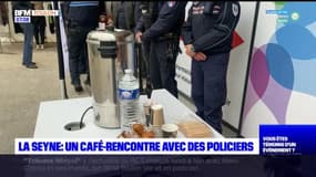 La Seyne-sur-Mer; un café-rencontre avec des policiers