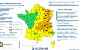 25 départements en vigilance orange "neige-verglas"
