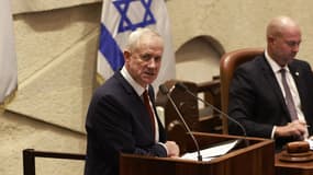 Le député israélien Benny Gantz à la Knesset, à Jérusalem, le 10 juillet 2023