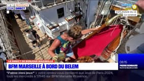 BFM Marseille à bord du Belem, cinq jours après l'arrivée de la flamme olympique