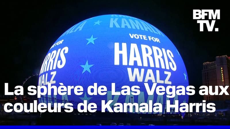 Vote for Harris-Walz: des spots publicitaires diffusés sur la sphère de Las Vegas par l'équipe de campagne de Kamala Harris