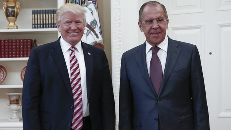 Donald Trump et Sergei Lavrov à la Maison Blanche, le 10 mai 2017