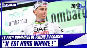 Cyclisme : "Pogacar marche aux records et a gardé son âme d’enfant", salue Pineau