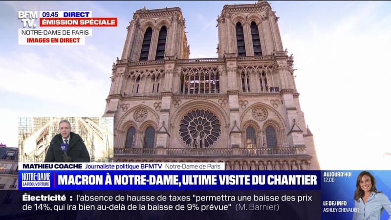 Notre-Dame: l'ultime visite de chantier d'Emmanuel Macron avant la réouverture de la cathédrale