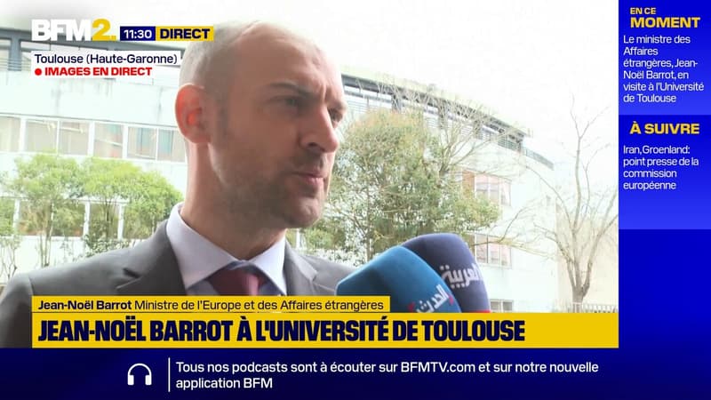 L'Iran "doit impérativement se saisir" des négociations proposées par les États-Unis, selon Jean-Noël Barrot