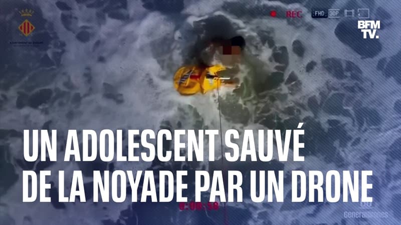 Un ado de 14 ans sauvé de la noyade grâce à un drone en Espagne