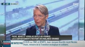 Mobilisation des pouvoirs publics : "C'est facile de critiquer" dit Élisabeth Borne, ministre des Transports, sur RMC
