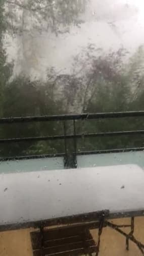 Rhône : orage à Vindry-sur-Turdine - Témoins BFMTV