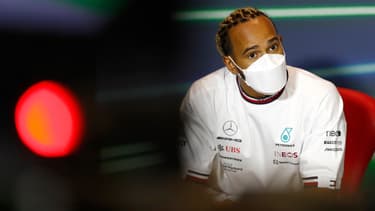 Lewis Hamilton, à Djeddah (Arabie saoudite) le 25 mars 2022