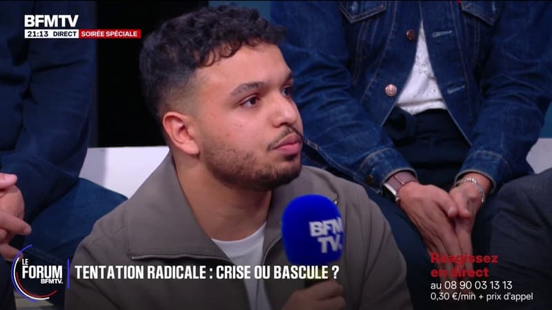 FORUM BFM - Violences politiques: "Il y a eu un basculement idéologique et une aspiration à la radicalité par à peu près" tous les partis politiques, assure Iliès, étudiant et militant raciste