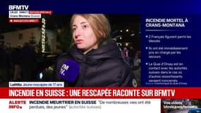 "Je me suis retrouvée sous trois, quatre personnes en train de brûler. Il y avait des gens morts autour de nous": Laetitia, 17 ans, rescapée de l'incendie mortel à Crans-Montana, témoigne sur BFMTV