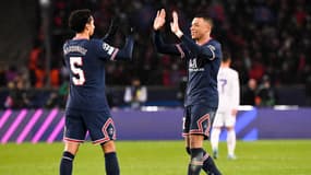 Marquinhos et Kylian Mbappé