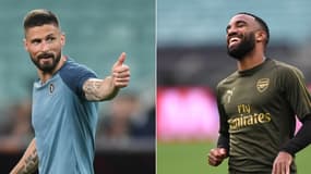 Olivier Giroud et Alexandre Lacazette