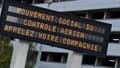 Grève des contrôleurs aériens en 2022 à l'aéroport de Roissy, en juin 2022.