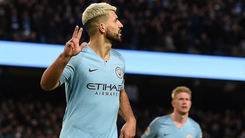 Sergio Aguero et Manchester City sont en bonne posture pour conserver leur couronne en Premier League.