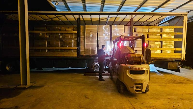 Un camion dans lequel les douaniers du Var ont saisi 58 kilos de drogue le 25 février 2024