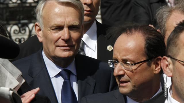Le président et le Premier ministre français ont sondé mercredi les dirigeants du Parti social-démocrate allemand (SPD) sur la relance de la croissance et la stabilité financière en Europe, qui seront au coeur des prochaines échéances européennes. /Photo