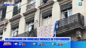 A Villeurbanne, un immeuble menace de s'effondrer