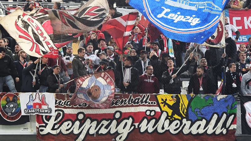 Les supporters de Leipzig à Marseille