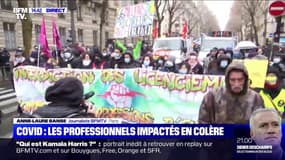 Une manifestation pour protester contre les licenciements et la multiplication des plans sociaux à Paris