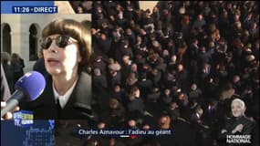 "C'était très émouvant." Mireille Mathieu a apprécié l'hommage national rendu à Charles Aznavour