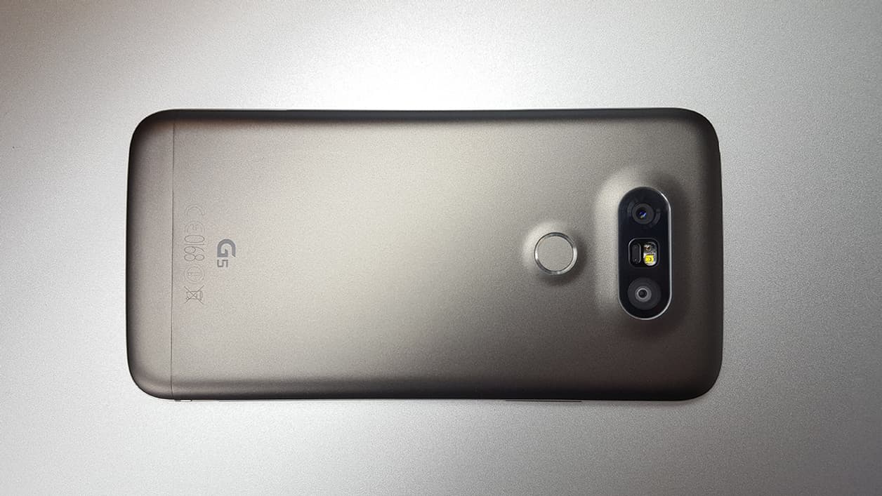 Le LG G5 et sa coque en aluminium Le LG G5 et sa coque en aluminium