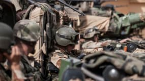 Soldats français sur le terrain au Mali