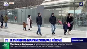 Paris: le Champ-de-Mars finalement pas rénové, certains le regrettent
