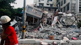 Un immeuble en ruines à Mandalay, en Birmanie, le 28 mars 2025.