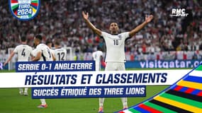 Euro 2024 / Serbie 0-1 Angleterre : Résultats et classements