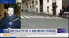 Paris: une fillette de 11 ans meurt écrasée, percutée par un camion