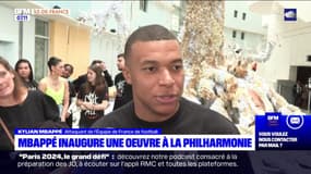Paris: Kylian Mbappé inaugure une œuvre à la philharmonie exposée pendant les JO 2024