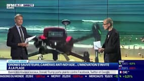 Culture Geek : Drones sauveteurs, caméras anti-noyade... l'innovation s'invite à la plage, par Anthony Morel - 08/07