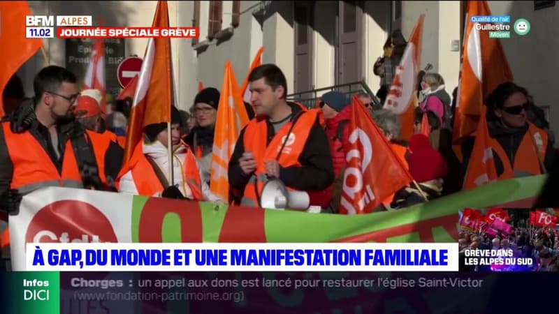 Grève du 31 janvier: les manifestants nombreux à Gap