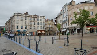 Vue de la place de la Motte à Limoges